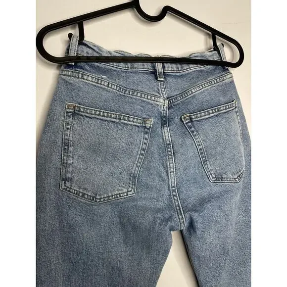 & Other stories slim jeans size 25 high rise raw hem - Picture 4 of 8